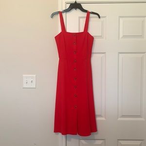 Gianni Bini red midi dress. Size: Small. NEVER WORN!
